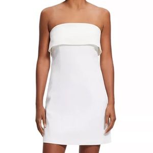 Theory strapless linen dress